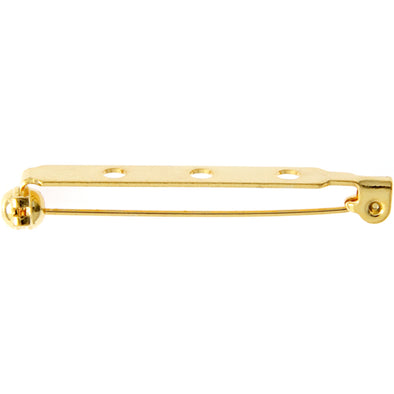 Gold Bar Pins w/Safety Catch - 1.5"