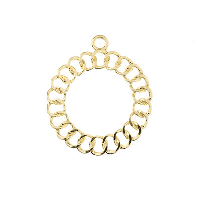 Jewelry Findings - Cuban Link Rounds - Gold