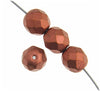 4 mm F/P Round - Light Copper Metallic