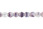 4 mm F/P Round - Transparent Moonshine w/Amethyst Core