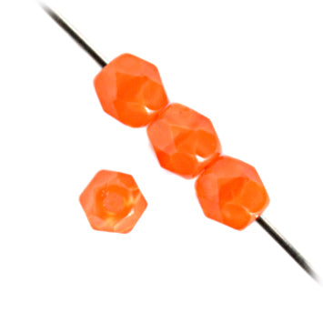4 mm F/P Round - Orange Silk