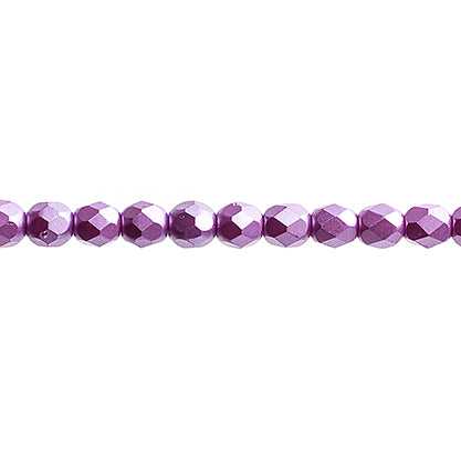 4 mm F/P Round - Violet Pearl Pastel