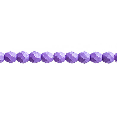 4 mm F/P Round - Silk Violet Matte