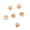 4 mm Crystal Bicone - Opaque Light Champagne Luster