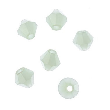 4 mm Crystal Bicone - Opaque Light Green