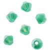 4 mm Crystal Bicone - Opaque Turquoise Green