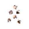 4 mm Crystal Bicone - Transparent Crystal w/Half Copper Iris