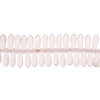 Glass Dagger Beads - Pink Rosaline Matte - 11 mm