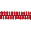 Glass Dagger Beads - Frosted Red Siam - 11 mm