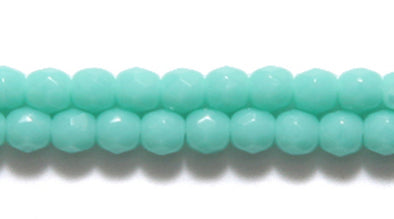 3 mm F/P Round - Light Turquoise Green