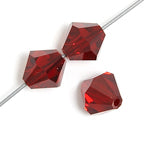 4 mm Crystal Bicone - Siam Red
