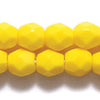 4 mm F/P Round - Yellow Opaque