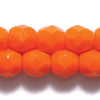 4 mm F/P Round - Orange Opaque