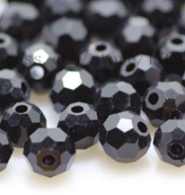 4 mm Crystal Bead - Black Opaque