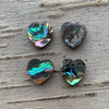 Shell Cab - Abalone Hearts - 12 mm
