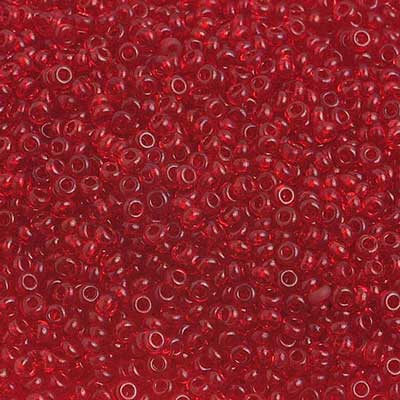 Preciosa Seed 10/0 - Dark Red Transparent