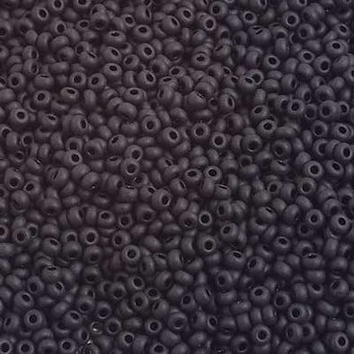 Preciosa Seed 10/0 - Opaque Black Matte