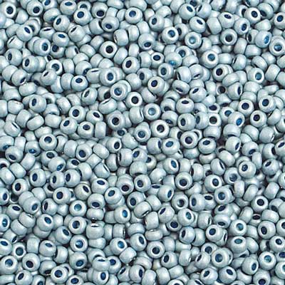 Preciosa Seed 10/0 - Metallic Blue Matte Terra
