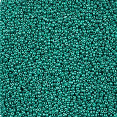 Preciosa Seed 10/0 - Dyed Chalk Sea Green Permalux