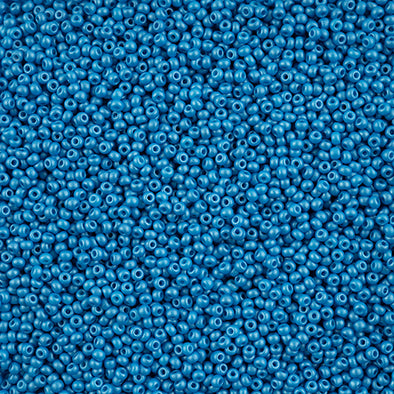 Preciosa Seed 10/0 - Dyed Chalk Dark Turquoise Permalux