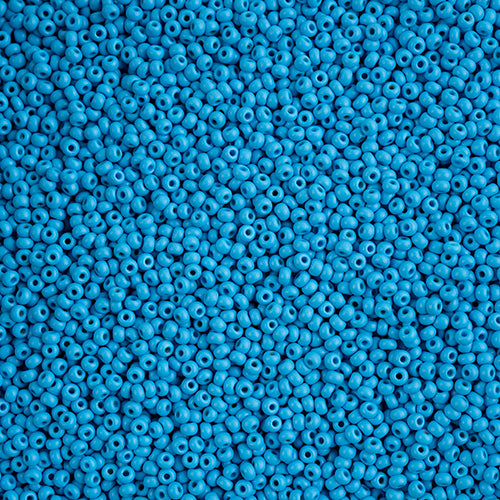 Preciosa Seed 10/0 - Dyed Chalk Dark Turquoise Matte Permalux