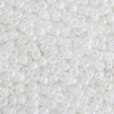Miyuki Seed 11/0 -  White Pearl Opaque Luster 0420
