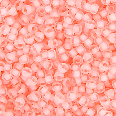 Miyuki Seed 11/0 - Crystal Baby Pink Lined Semi-Frosted