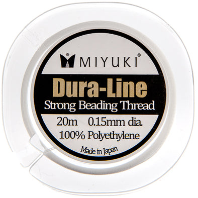 Beading Thread - Miyuki Dura-Line - Crystal 0.15 mm