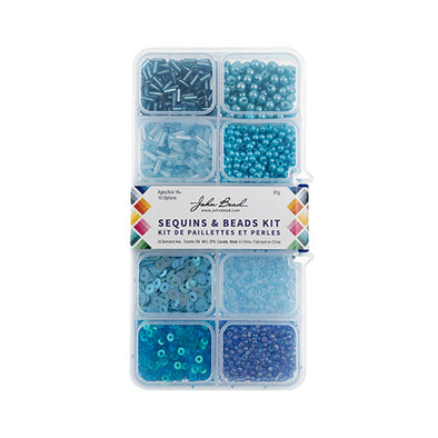 Sequins & Beads Kit - Blue