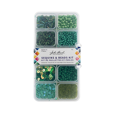 Sequins & Beads Kit - Green