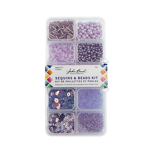 Sequins & Beads Kit - Light Purple