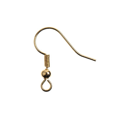 Fish Hook Earrings - 18kt Gold Plated