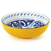 Porcelain Serving Bowl & Ceramic Stainless Servers Set - Hummingbird