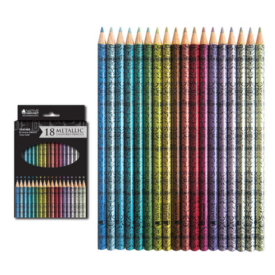 Metallic Coloured Pencils - Feather