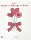 Greeting Card Set - Mi'kmaq Valentines - Kids