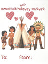 Greeting Card Set - Mi'kmaq Valentines - Kids