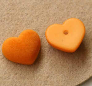 Acrylic Cab - Velvet Hearts - Orange