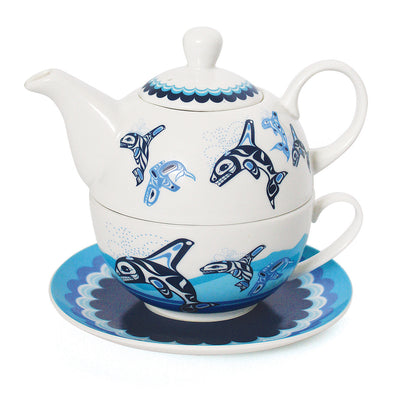 Ceramic Tea for One Set - Orca
