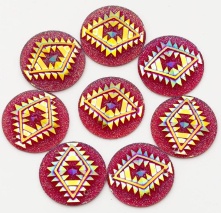 Acrylic Cab - Southwest Sparkle Rounds