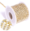 SS6 Metal Banding - Crystal on Gold