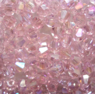 4 mm Crystal Bicone - Crystal Pink