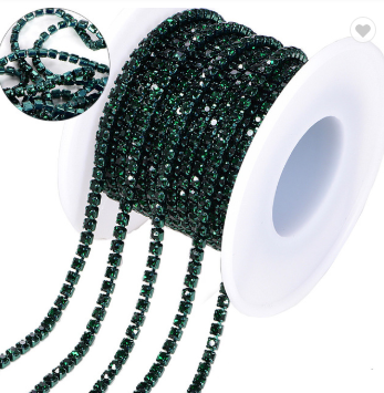 SS12 Metal Banding - Emerald on Emerald