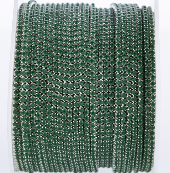 Metal Banding - Forest Green on Silver (SS8)