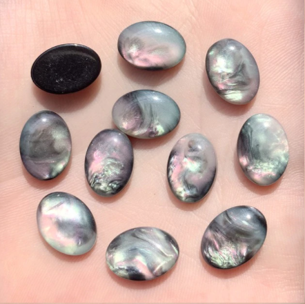 Acrylic Cab - Northern Lights - Small Ovals