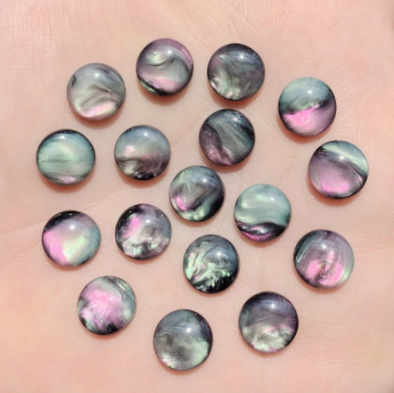 Acrylic Cab - Northern Lights - 12 mm Rounds