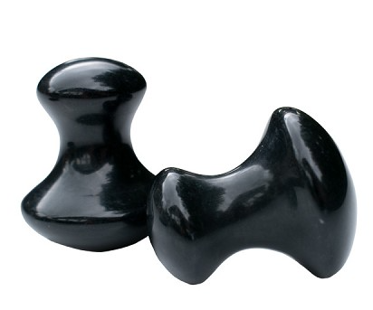 Gua Sha Tool - Black Obsidian Mushroom