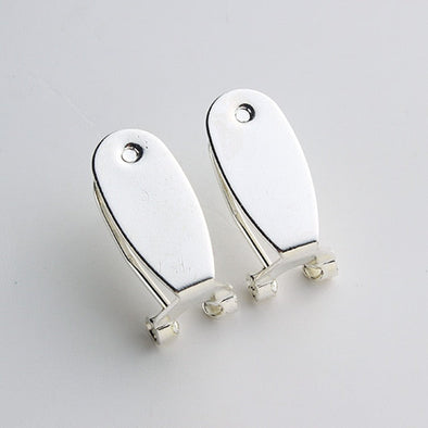 Leverback Earring Posts - Silver