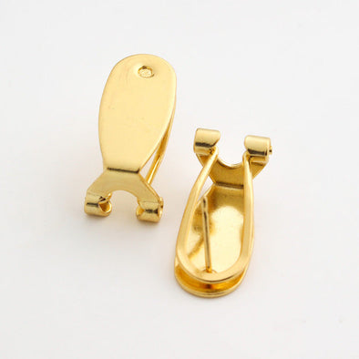 Leverback Earring Posts - Gold