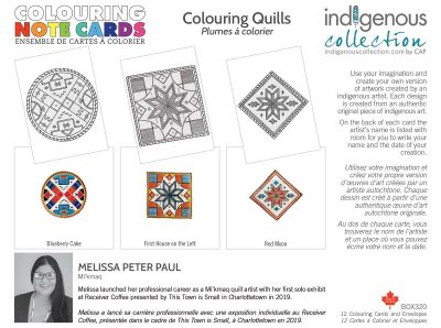 Greeting Cards - Colouring Quills - 12 Card Set