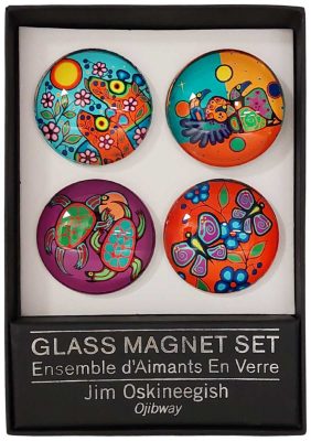 Glass Magnet Set - Jim Oskineegish